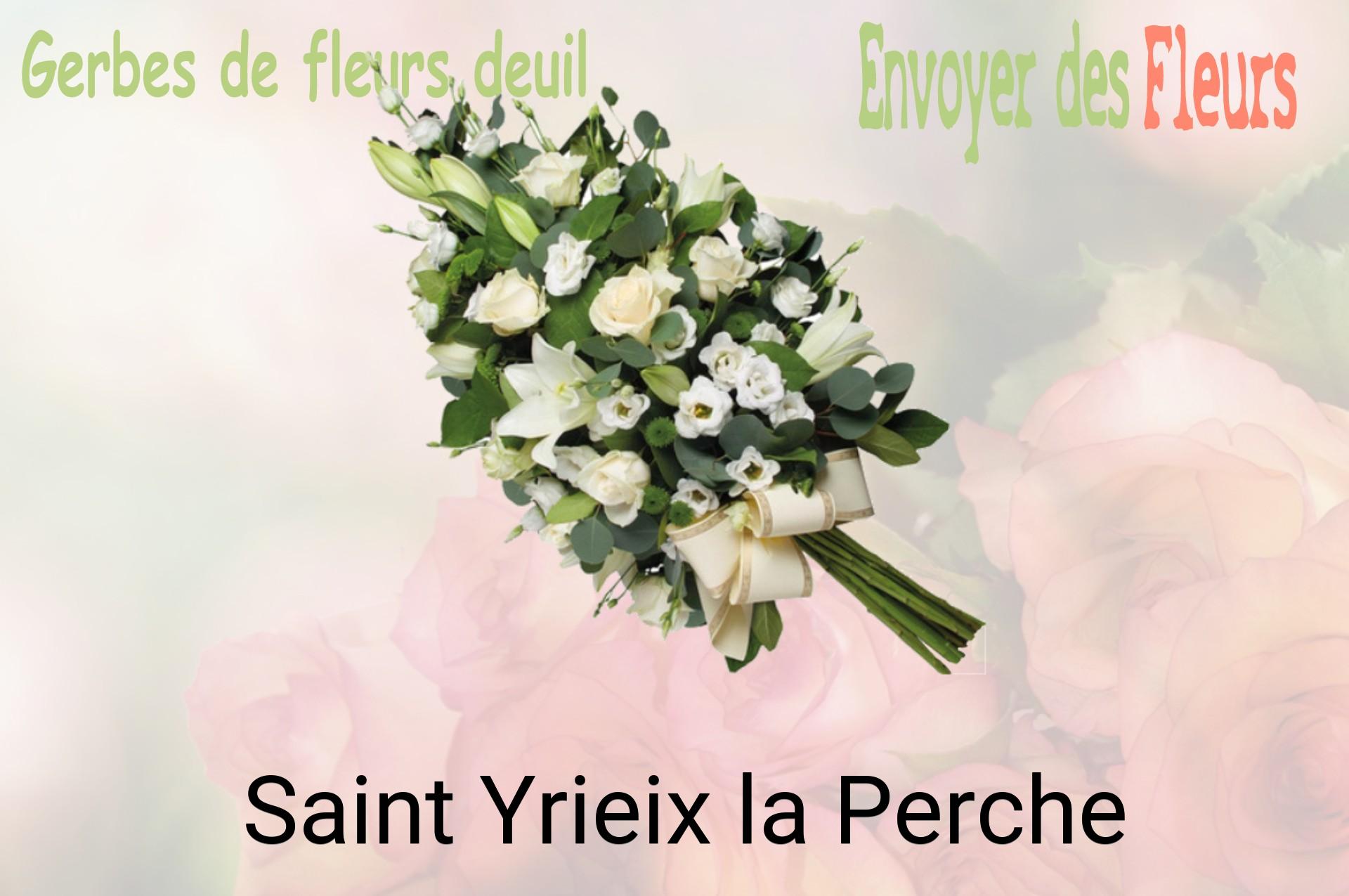 Gerbe de fleurs de deuil livrée à Saint-Yrieix-la-Perche